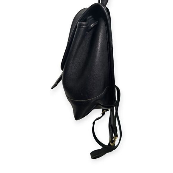 Coach Vintage Black Leather Daypack (Style No. 9960) - Picture 6 of 15